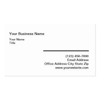 Small Minimalist Simple Rounded Corner Business Cards Front View