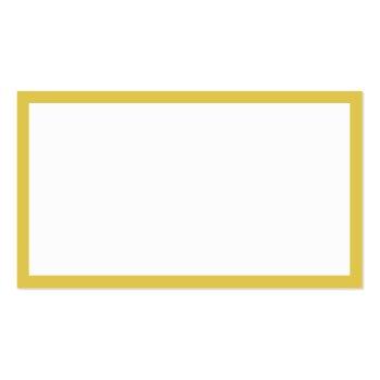 Small Minimalist Yellow White Social Media Your Logo Business Card Back View