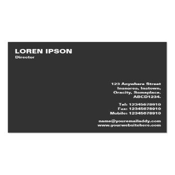Small Mirror Ball Business Card Back View