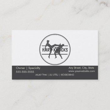 Small Mixed Martial Arts Business Card Front View