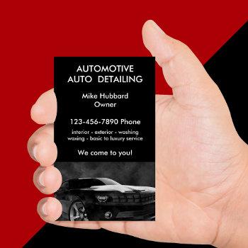 mobile auto detailing service business card