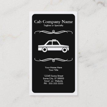 mod taxi cab business card