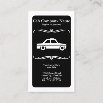 mod taxi cab business card