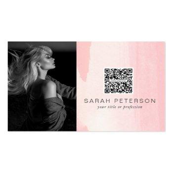 Small Models Actress Performance Stylish Abstract Photo  Business Card Front View