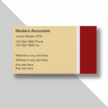 modern accountant business cards