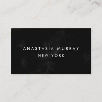 modern black and white minimalist luxury boutique business card