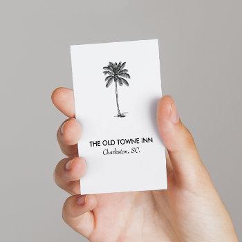 modern business card no. 70 | vintage palm tree