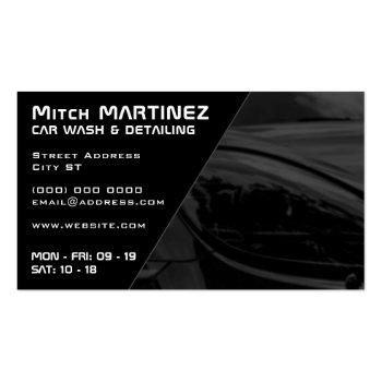 Small Modern Car And Bubbles  Business Card Back View