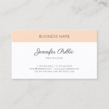 modern clean design plain elegant professional business card