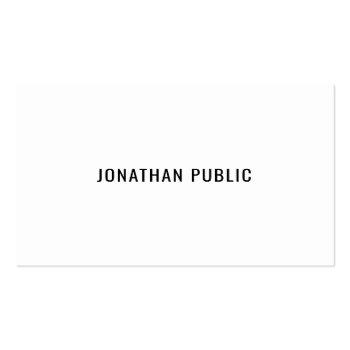 Small Modern Creative Minimalist Template Professional Business Card Front View