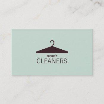 modern dry cleaning business card