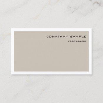 modern elegant colors minimalist professional business card