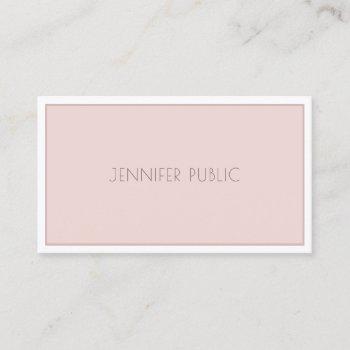 modern elegant minimalist chic simple plain luxury business card