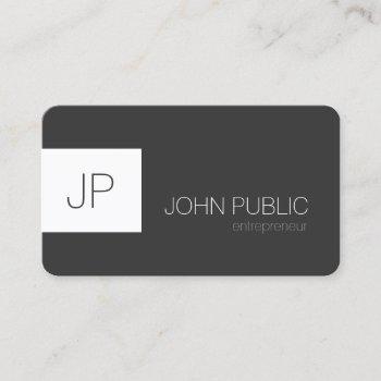 modern elegant minimalist rounded corners business card
