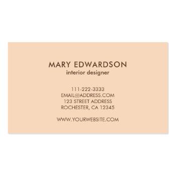Small Modern Elegant Nature Colors Pattern Professional Business Card Back View