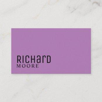 modern elegant professional plain business card