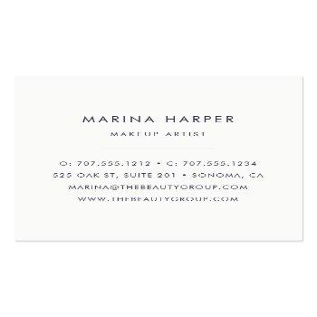 Small Modern Faux Rose Gold Abstract Square Business Card Back View