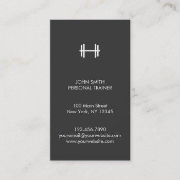 modern fitness/personal trainer business card