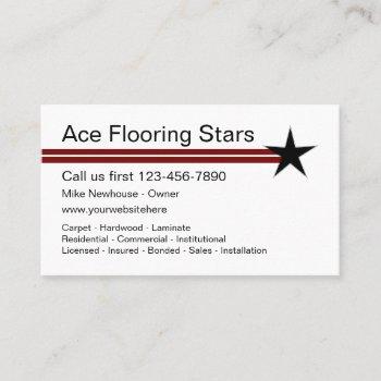 modern flooring business business card