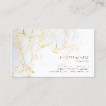 modern gold marble elegant professional template business card