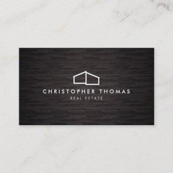 modern home logo architecture, real estate dk wood business card