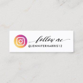 modern instagram qr code mini business card