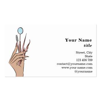 Small Modern Makeup Eyebrow Eyes Lashes Girly Business Card Back View