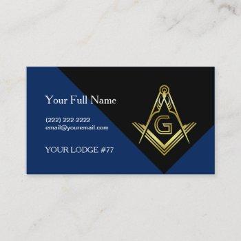 modern masonic business cards, custom freemasonry business card
