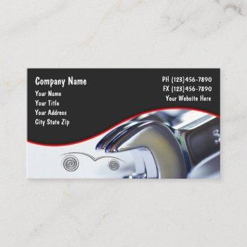 modern mechanic wrench automotive business card