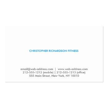 Small Modern & Minimal Black Business Card Back View