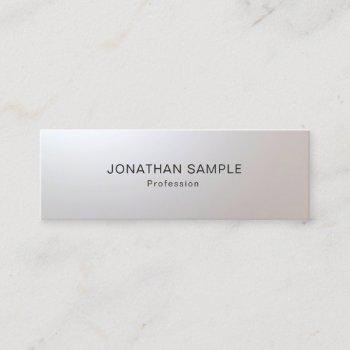 modern minimalist glam creative clean template top mini business card