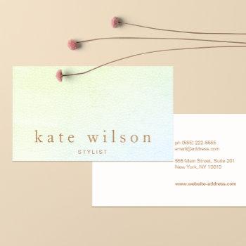 modern minimalist ombre leather professional business card