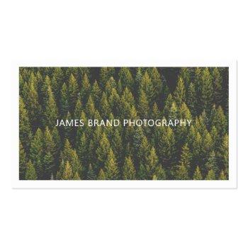 Small Modern Minimalist Photography Business Card Front View