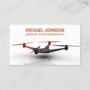 modern photographer drone photography business card