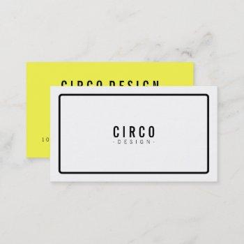 modern plain black and white stripes colorful business card