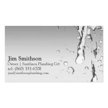 Small Modern Plumbing Business Cards Front View