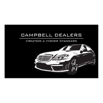 Small Modern Professional Dealership Auto Sale Business Card Front View