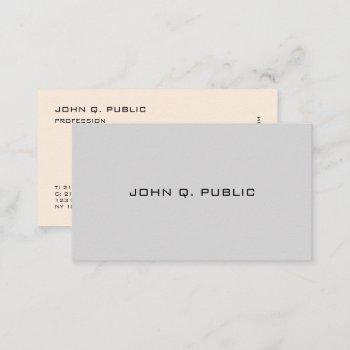 modern professional elegant chic design business card