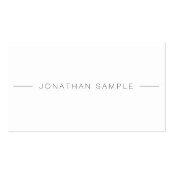 Small Modern Professional Elegant Simple Template Cool Business Card Front View