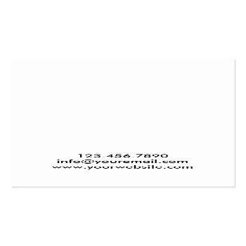 Small Modern Qr Code Simple Plain Business Card Back View
