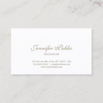 modern simple chic design professional elegant business card