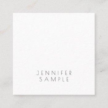 modern simple minimalist elegant luxury template square business card