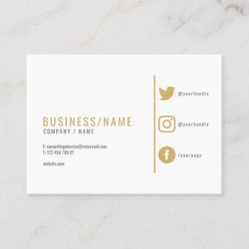modern social media business card. business card