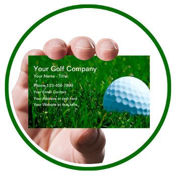 modern sports golf business card
