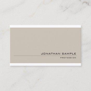 modern stylish colors trendy minimalistic plain business card