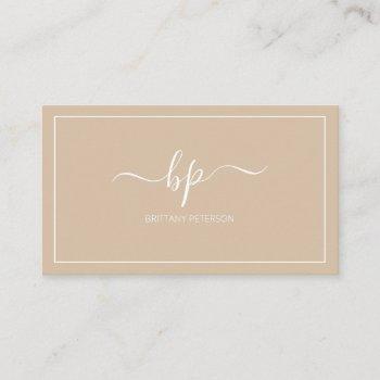 modern trendy minimalist professional business card