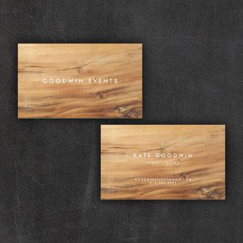 modern wood | business cards