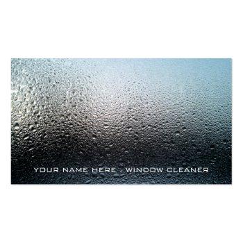 Small Moist Window, Window Cleaners, Cleaning Service Business Card Front View