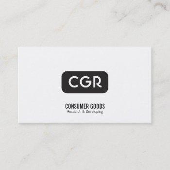 monogram rounded background variation business card