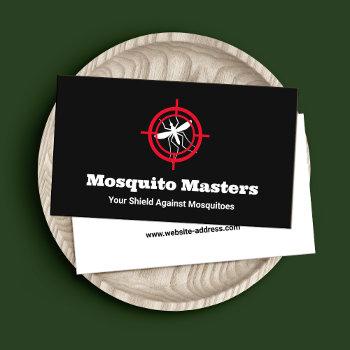 mosquito pest control target logo business card
